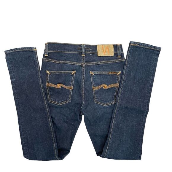 Nudie Jeans Co. Men's Lean Dean Dry 16 Dips Denim Jeans Skinny Blue Wash Size 28 - Picture 5 of 11